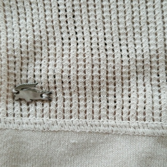 Nude Lacoste Soft Mesh Sweater - Picture 7 of 8
